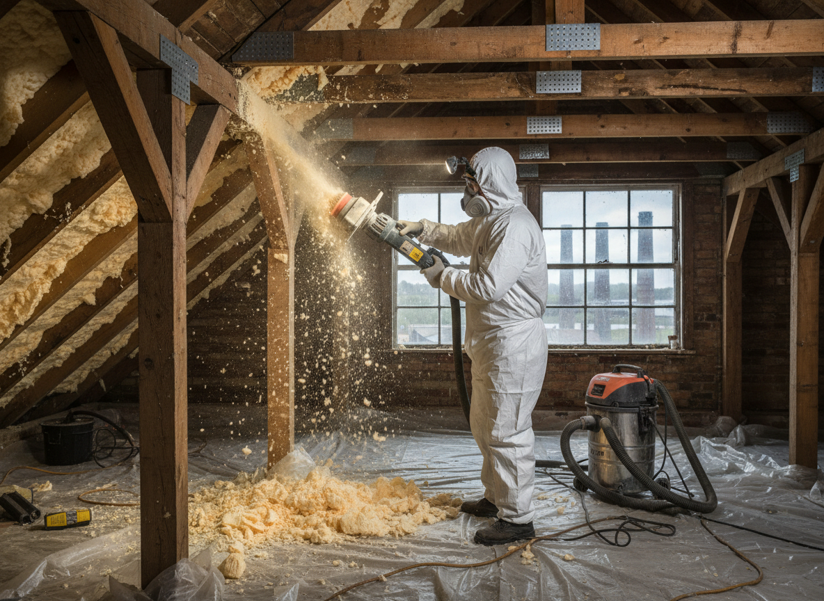 Closed Cell Spray Foam Removal in Scunthorpe, North Lincolnshire