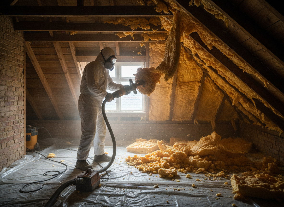 Residential Spray Foam Removal in Scunthorpe, North Lincolnshire