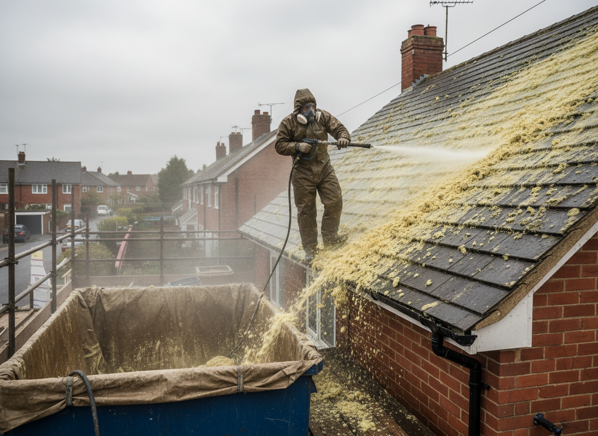 Roof Spray Foam Removal in Scunthorpe, North Lincolnshire